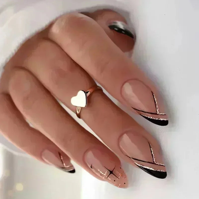 Almond press-on nagels