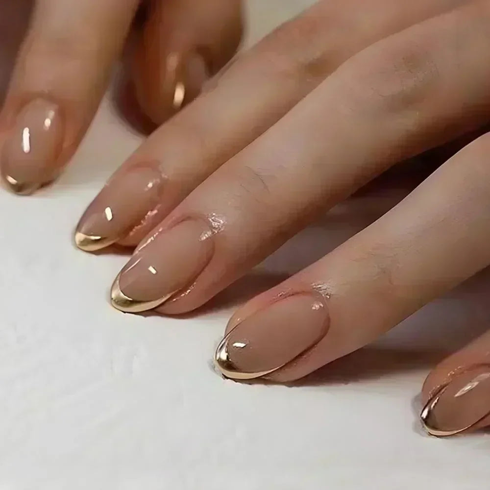 Almond press-on nagels