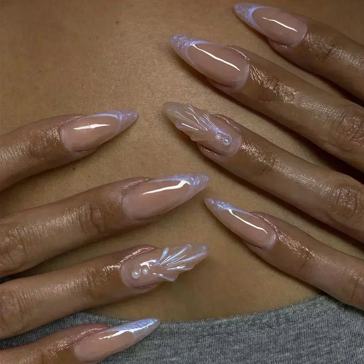 Almond press-on nagels