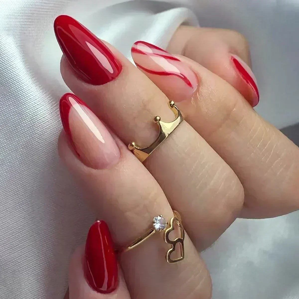Almond press-on nagels