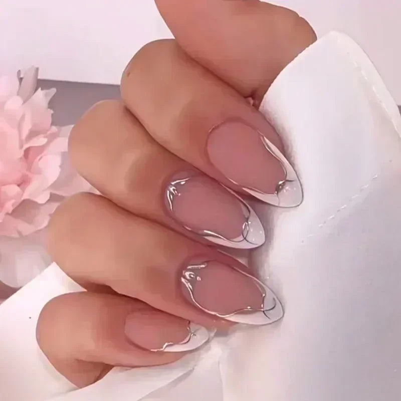Almond press-on nagels