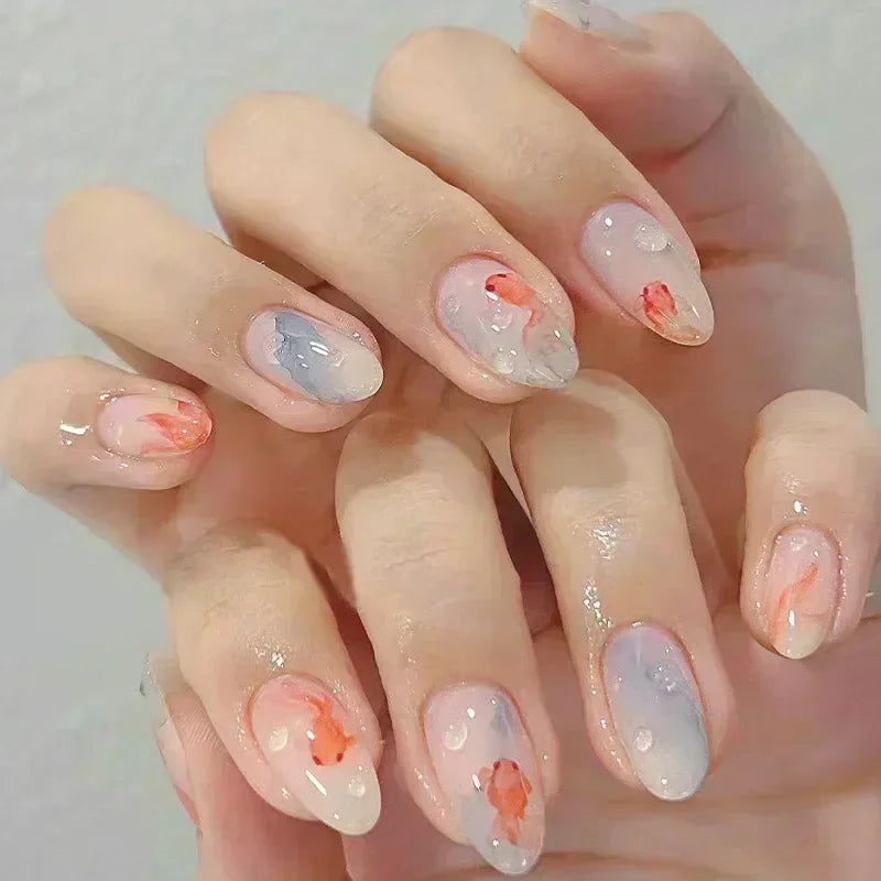 Almond press-on nagels