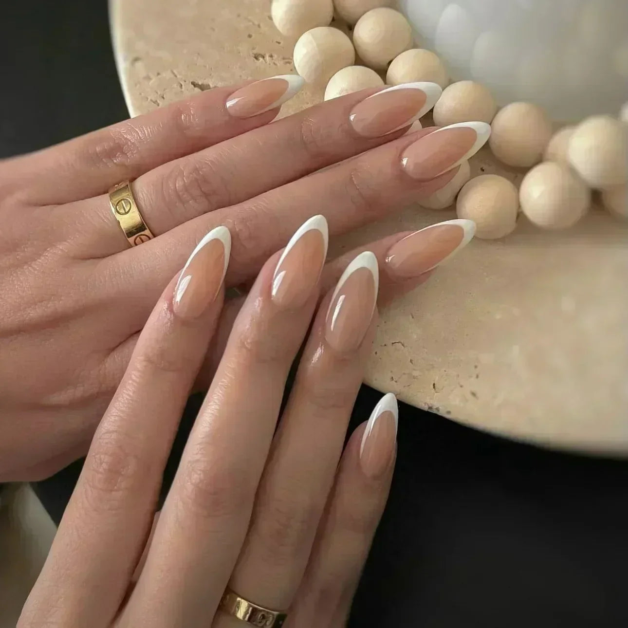 Almond press-on nagels
